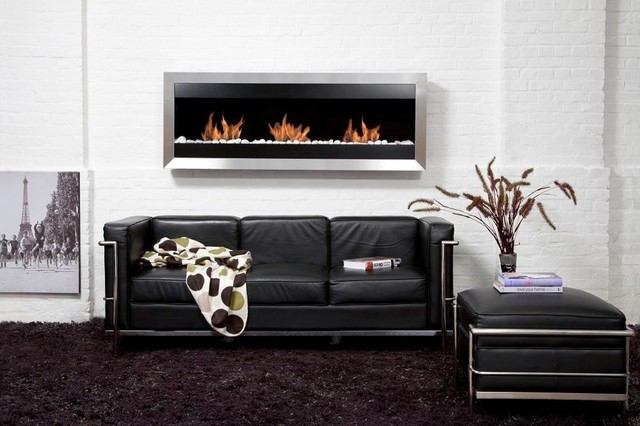 Bio-Blaze SQUARE XL-2 59''x 22'' Bio-Ethanol Fireplace With 3 Burners BB-SQXL2