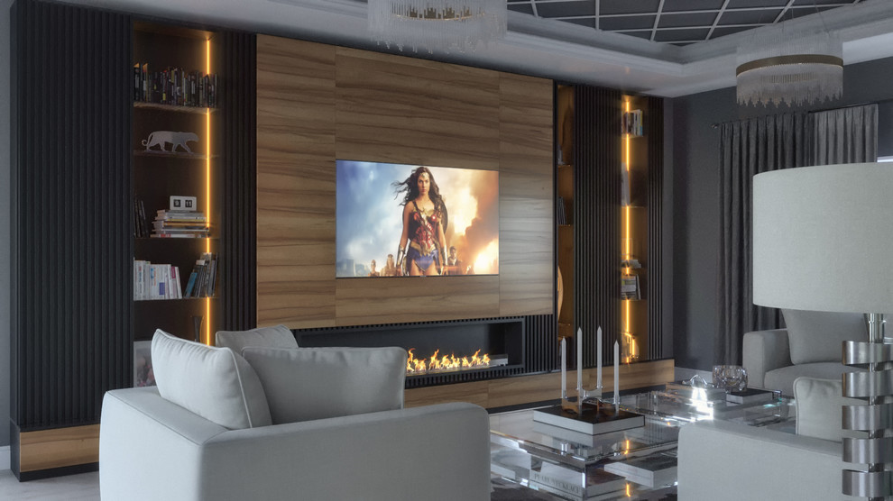 Кухня-столовая, гостинная