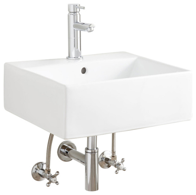 Signature Hardware 941457 Baltasar 19" Vitreous China Wall Mounted Sink