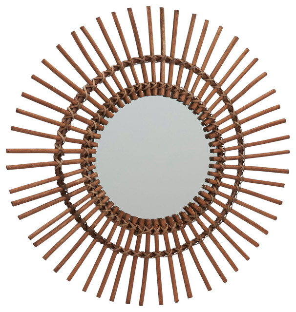 Decorative Wall Mirror Tropical Wall Mirrors by Household Essentials Houzz