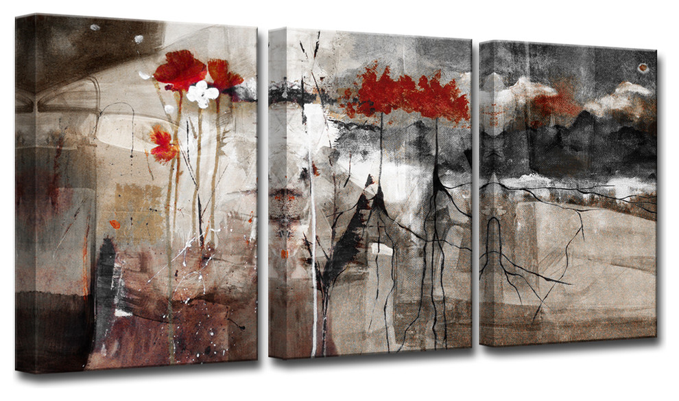 Ready2Hangart 'Abstract' Canvas Wall Art, 3 Panels, 18