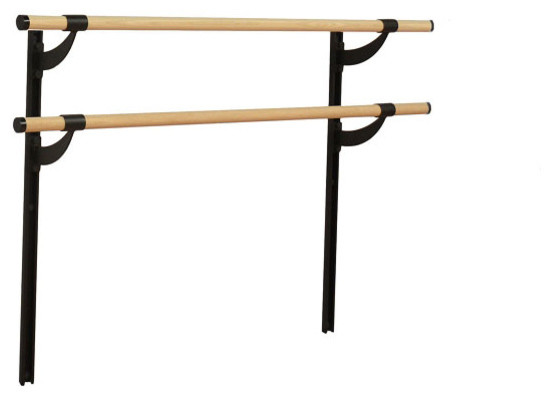 Vita Vibe Traditional Wood Double Bar Adjule Height Wall Ballet Vita Vibe Traditional Wood Double Bar Adjule Height Wall Ballet Barre System