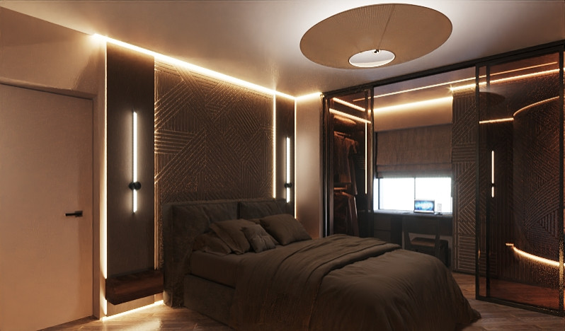 Интерьер в темных тонах