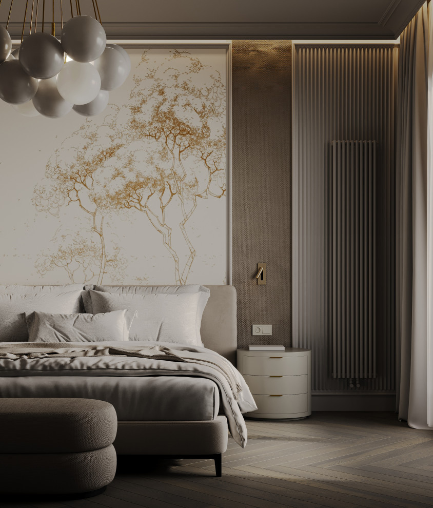 Утонченная минималистичная спальня