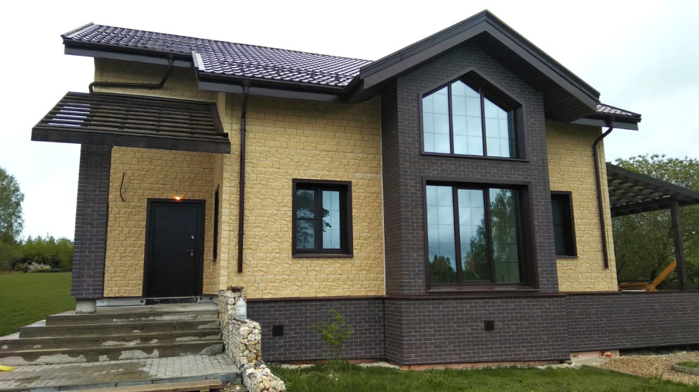 Фасады домов с материалами Docke