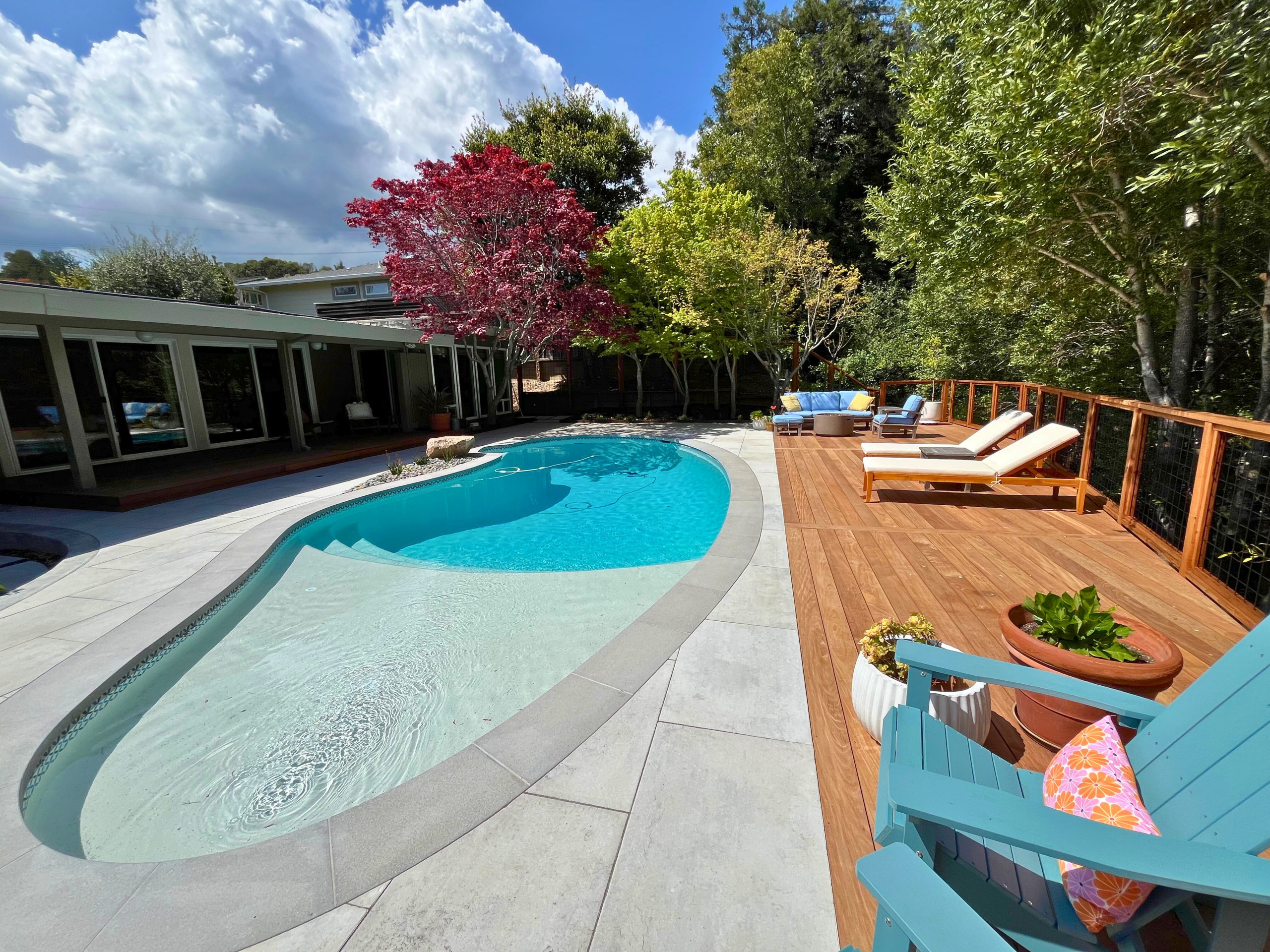 Backyard Pool Deck in San Rafael