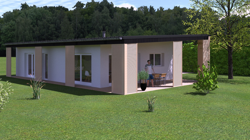 Construction de maison style moderne