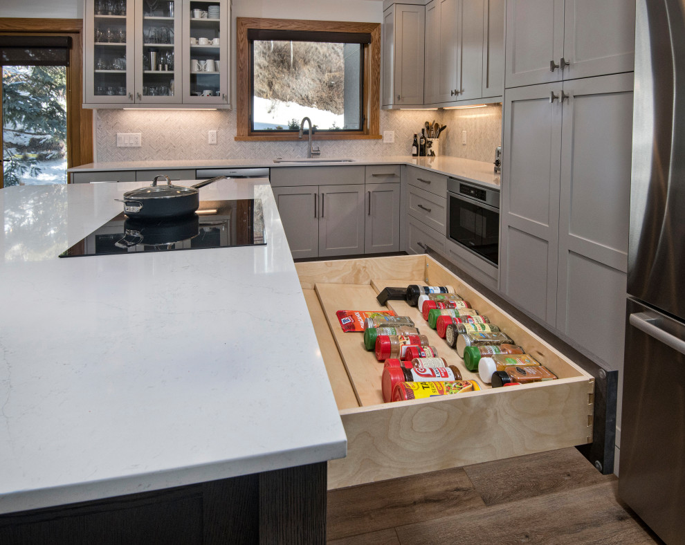 Inspiration for a transitional kitchen remodel in Denver