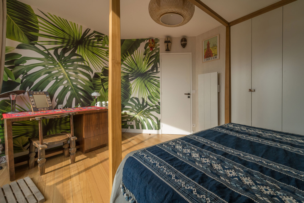 Chambre d'amis?[Cette photo montre chambre d'amis With parquet en bambou.]:[Cette photo montre chambres d'amis With parquet en bambou.]