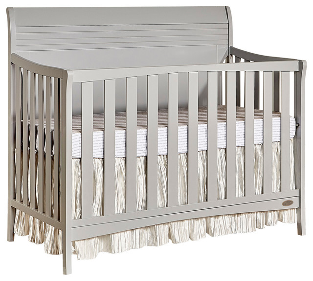 Dream On Me Bailey 5-In-1 Convertible Crib, Dove Gray