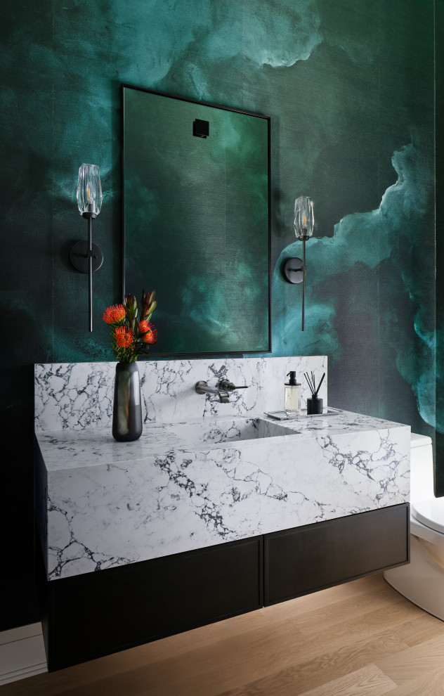 Urban to Suburban - Contemporary - Powder Room - Chicago - by Lauren ...