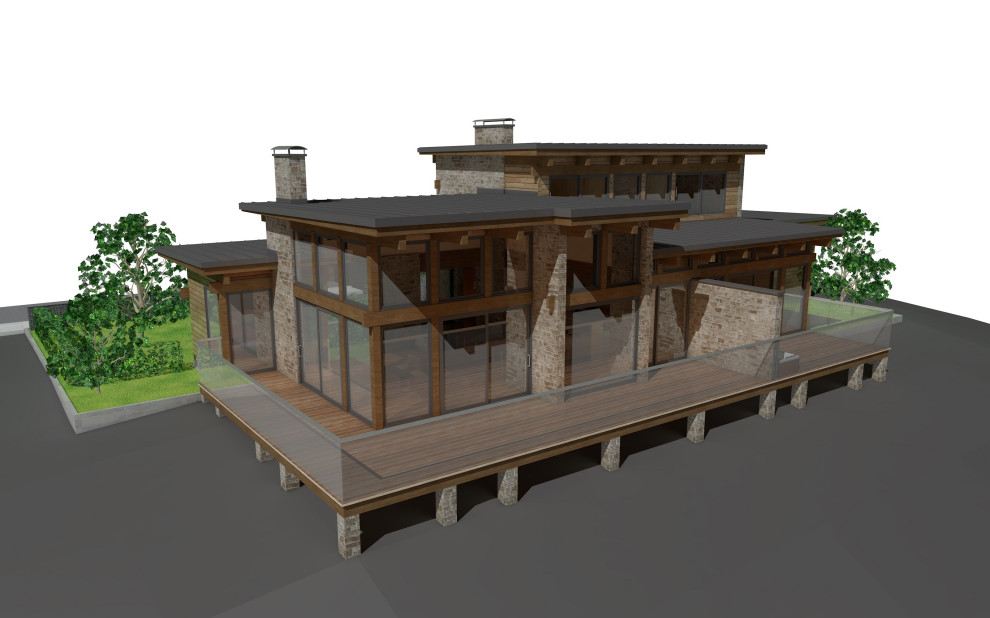 TIMBER FRAME HOUSE TF 3450