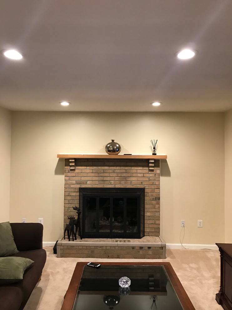 TV over gas fireplace