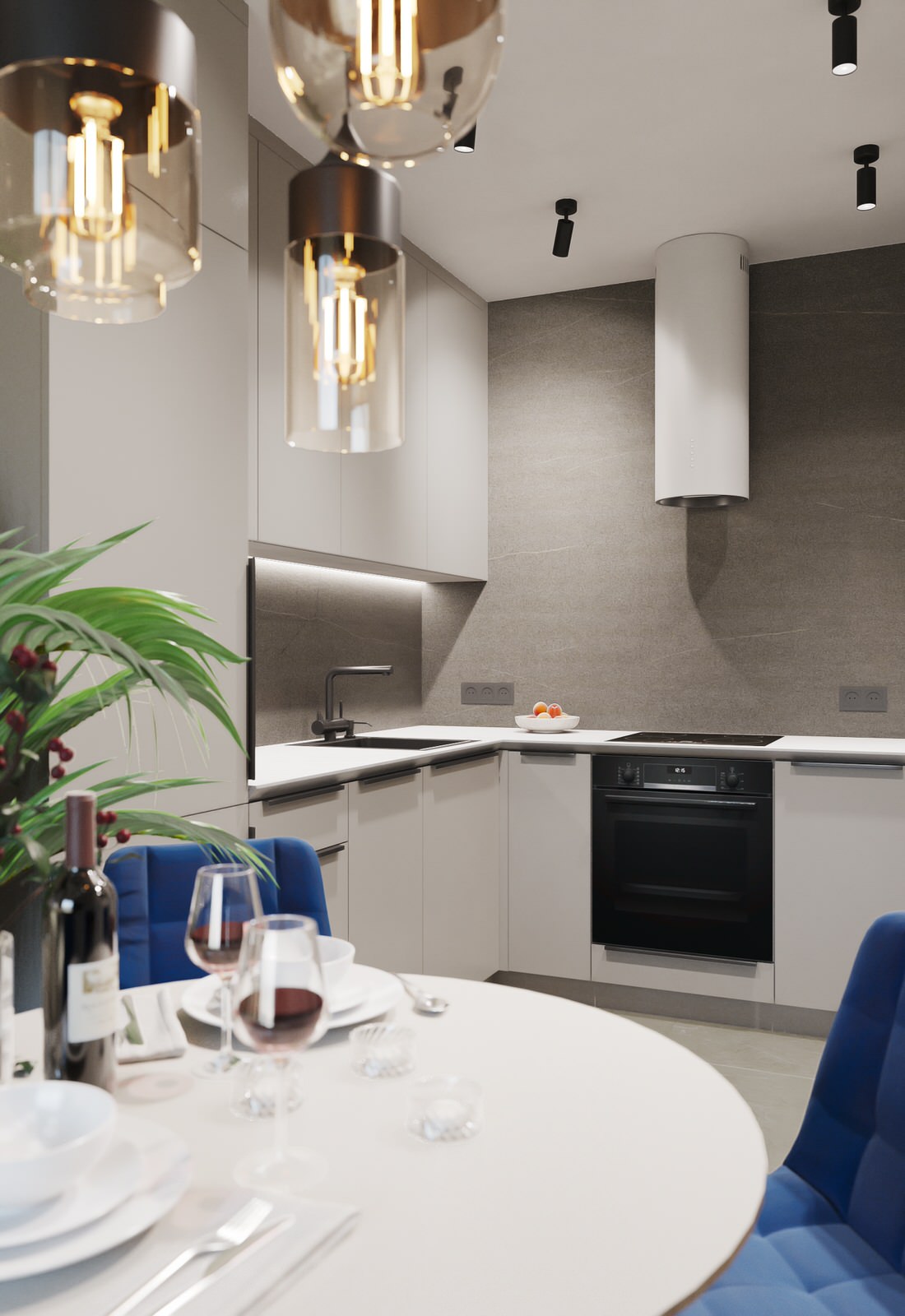 Визуализация интерьера. Квартира в жилом комплексе "Легенда Героев”