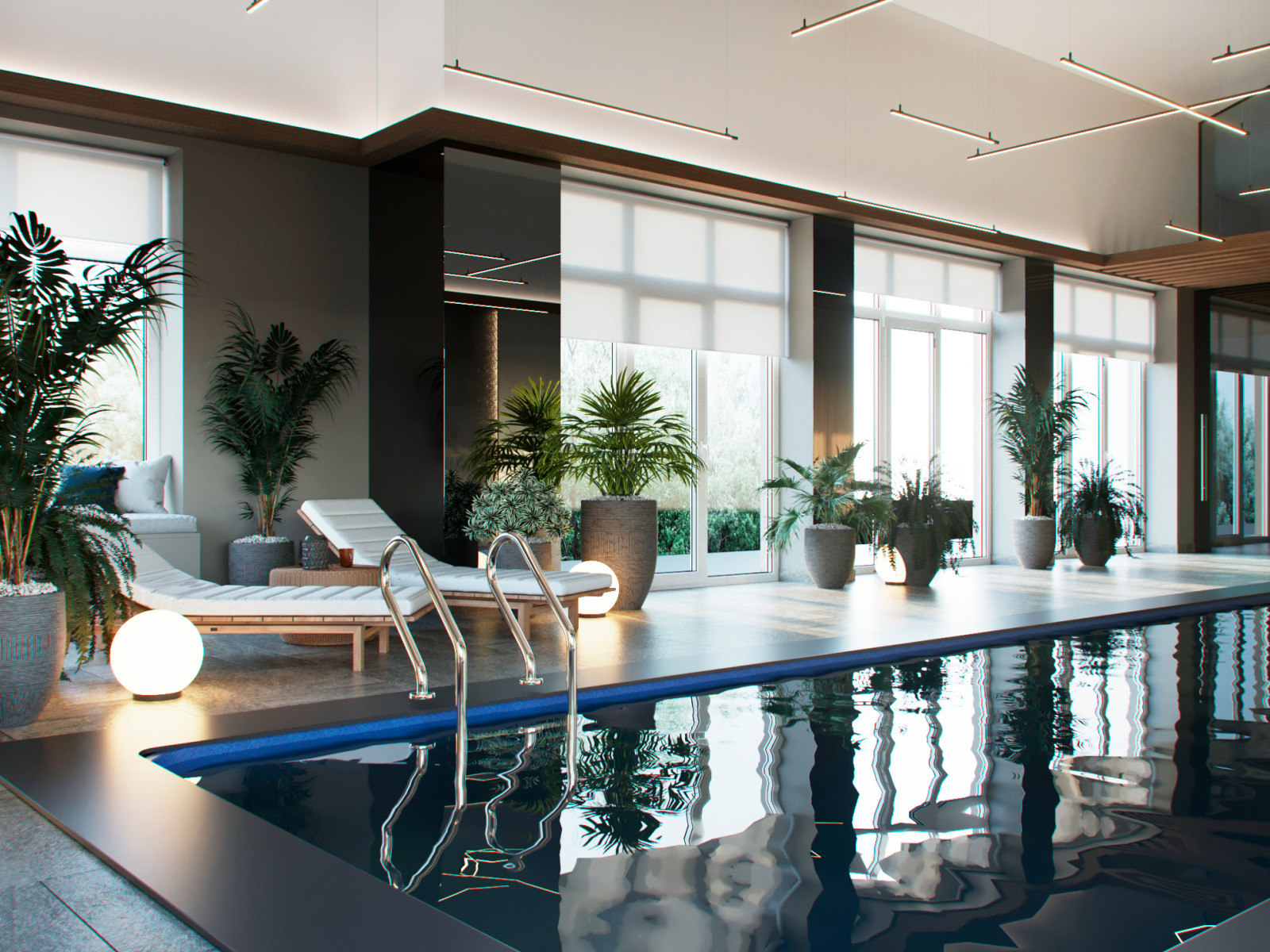 терьер бассейна в частном доме