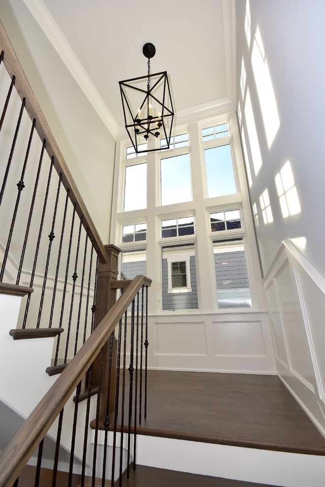 Inspiration for a transitional home design remodel in Chicago