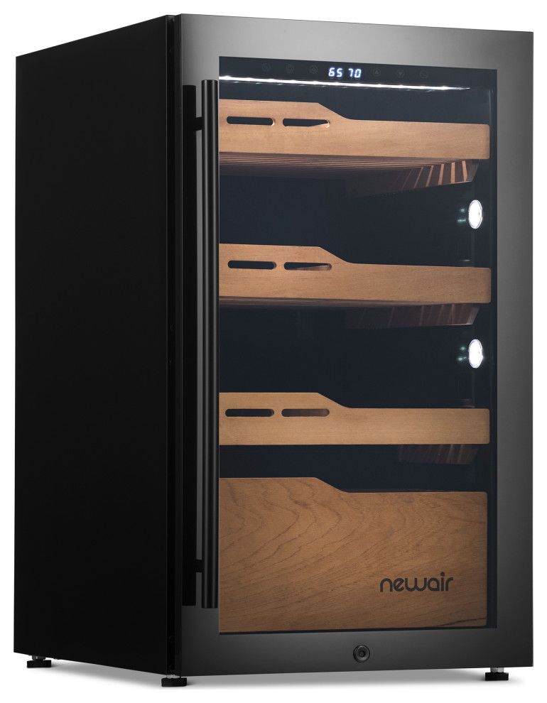 Newair 840 Count Electric Cigar Humidor, Builtin Humidification System