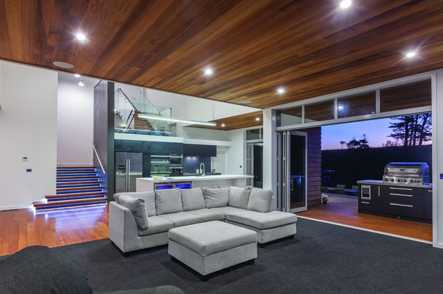 May Residence contemporary-vardagsrum