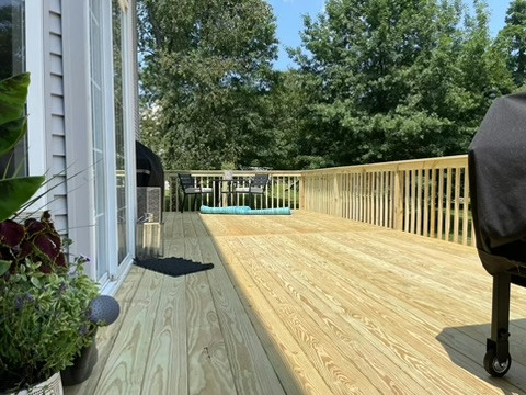 Pressure Treated Lumber Deck