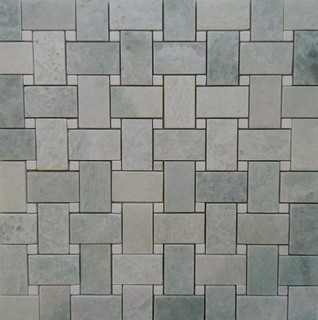 Marble Basketweave Tile >> Ming Green Marble Basketweave With White Dot Polished On Marble Basketweave Tile >> Ming Green Marble Basketweave With White Dot Polished On