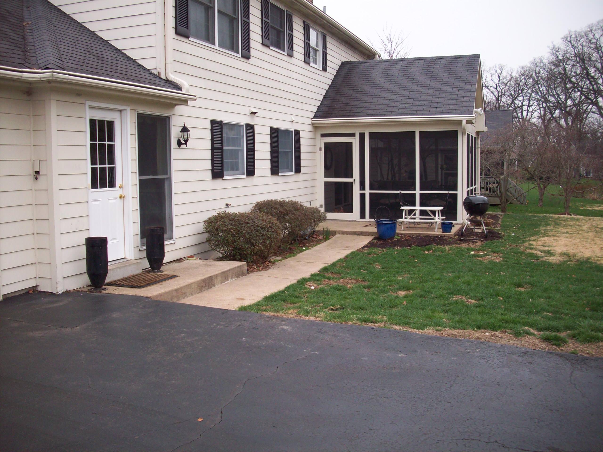 Webster Groves, Missouri Residence Patio Area (Before)