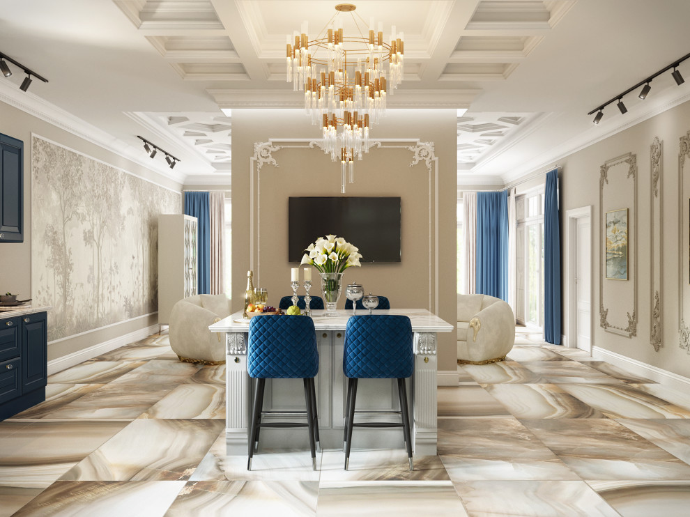 Акцентный синий