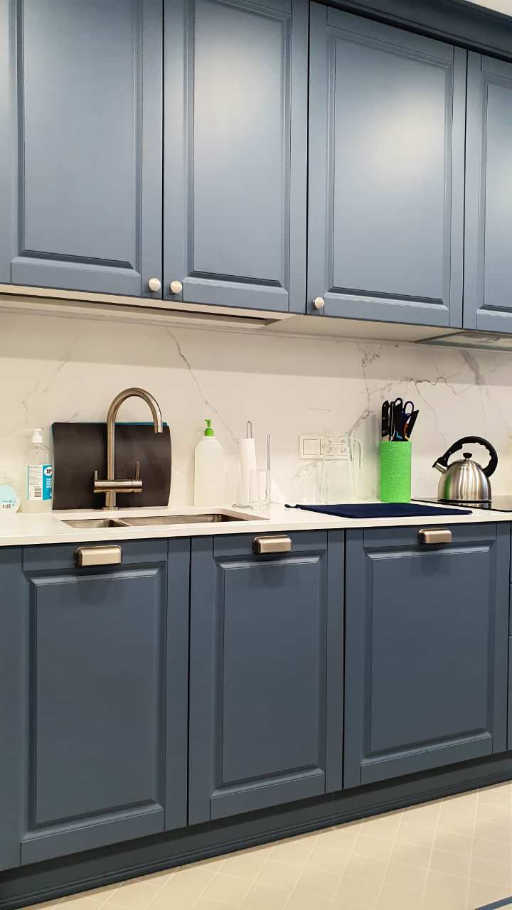 Соременная классика в серо-голубых тонах