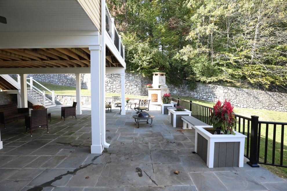 Inspiration pour une terrasse design.