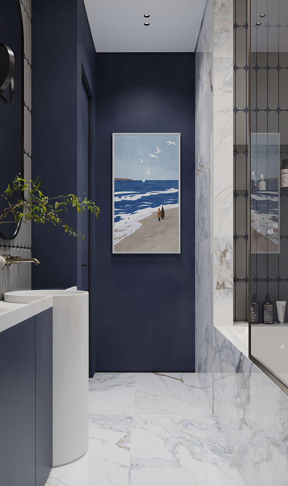 Брутальный интерьер квартиры 85 кв.м. в Москве. Проект