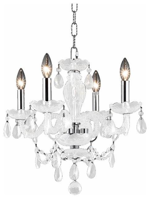 7834 Princeton Collection 18 4 Light Pendant Traditional 7834 Princeton Collection 18 4 Light Pendant Crystals Clear Finish