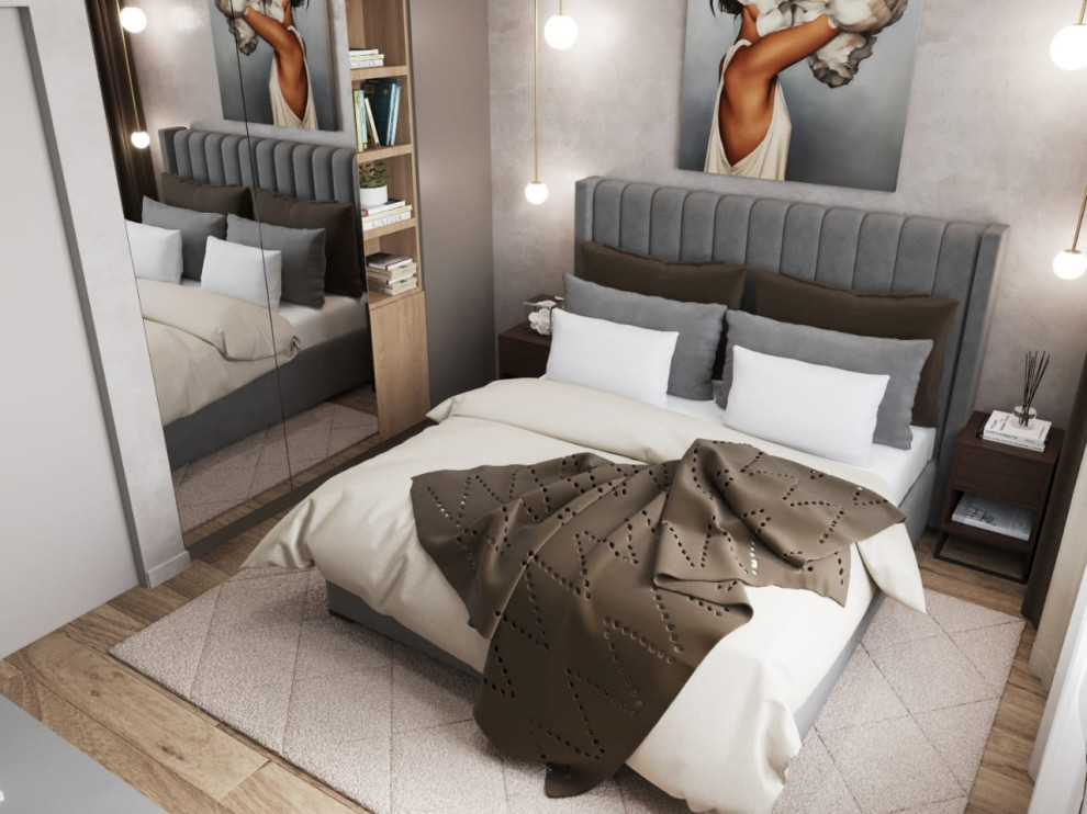 Квартира в современном стиле с кофейными оттенками