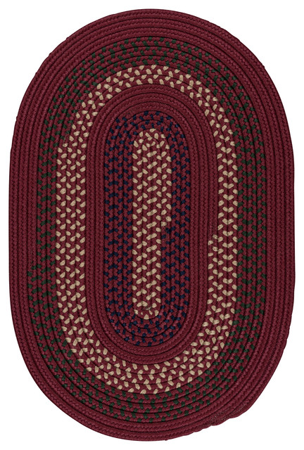 Colonial Mills Deerfield Df81 Deep Russet Area Rugs, 7x9 Oval ...