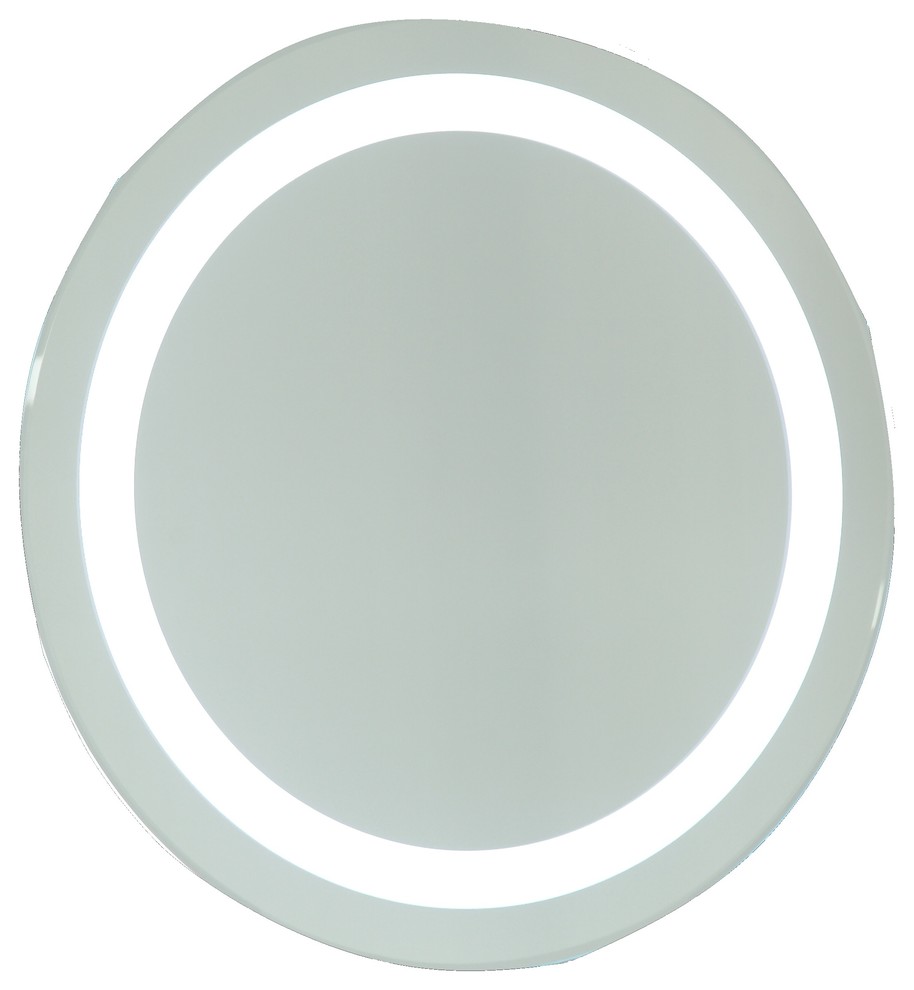 Vanity Art LED Lighted Round Bathroom Mirror Sensor Switch Modern