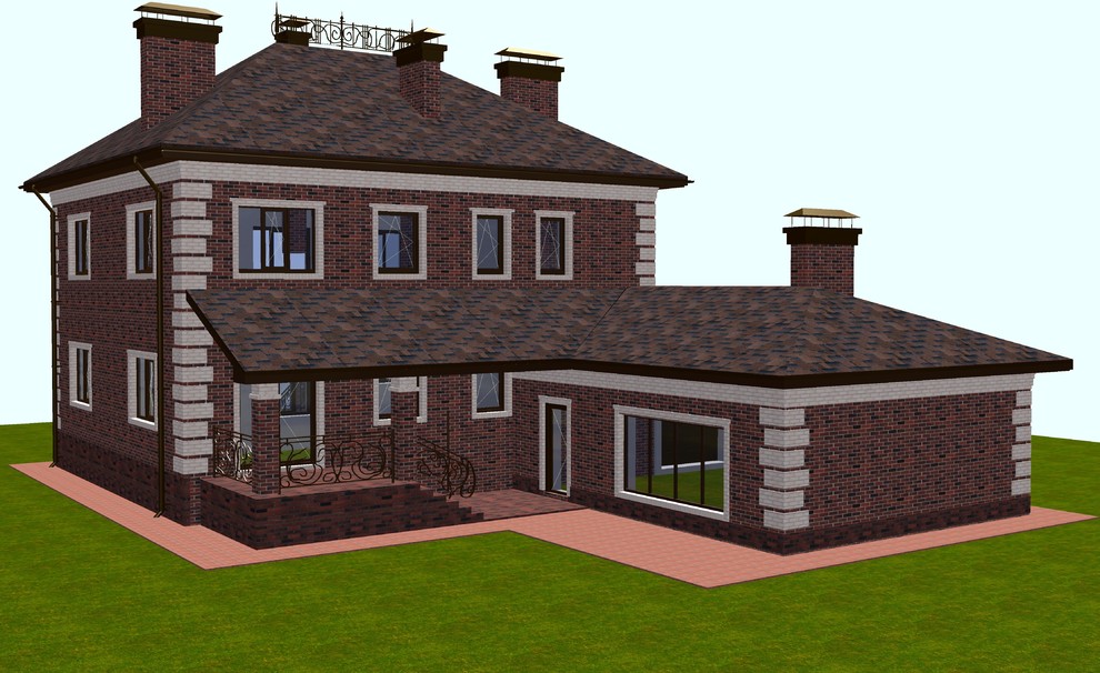 Частный жилой дом с бассейном