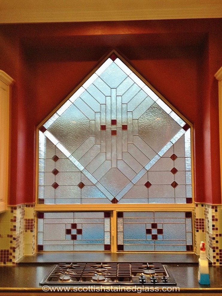 Kitchen Window Stained Glass Contemporary Kitchen Denver by