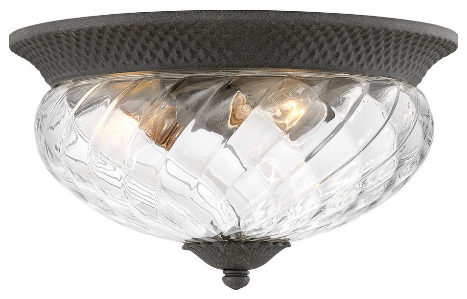 Hinkley Plantation Outdoor Ceiling Light 2123MB, Museum Black