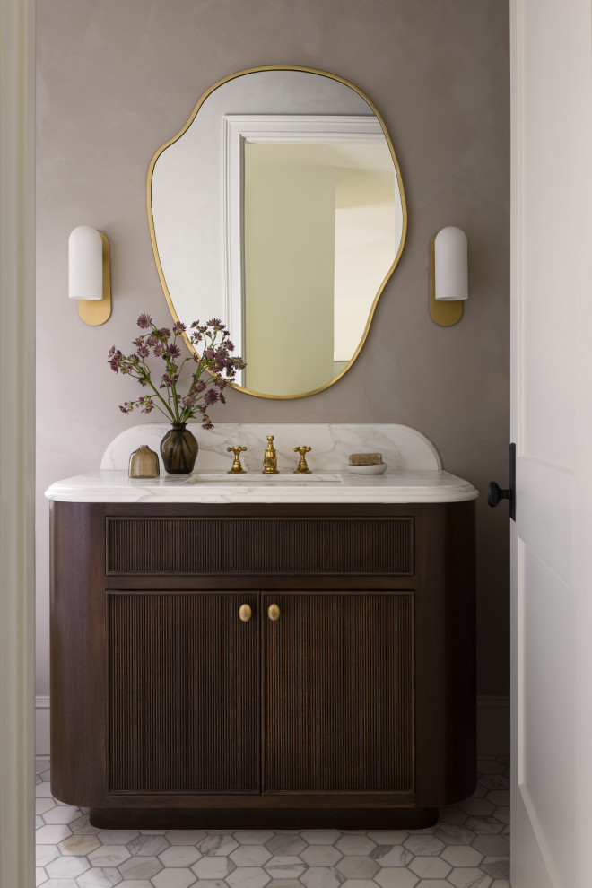 Lee Boulevard - Transitional - Powder Room - Kansas City - by Homoly ...