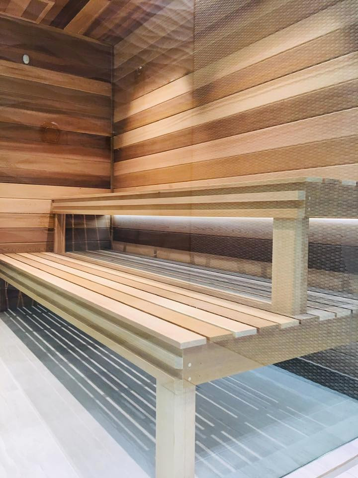 Ispirazione per una grande sauna moderna