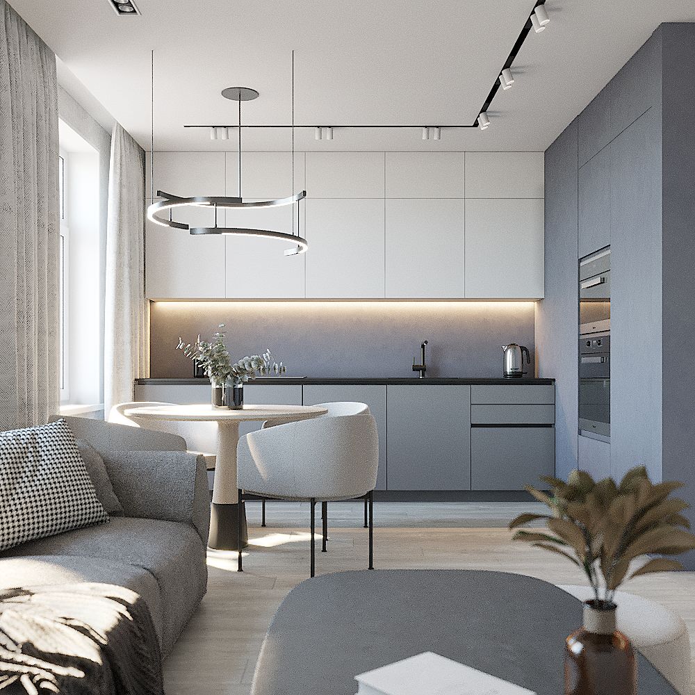 Кухня-гостиная ЖК Энтузиастов