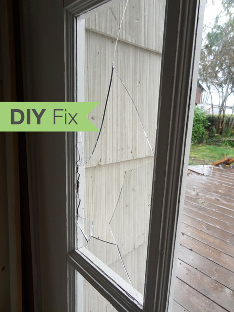 How To Repair A Broken Glass Door Pane, How To Fix Broken Glass In Basement Window