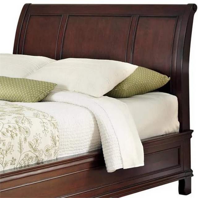 Home Styles Lafayette King California King Wooden Sleigh Headboard in
