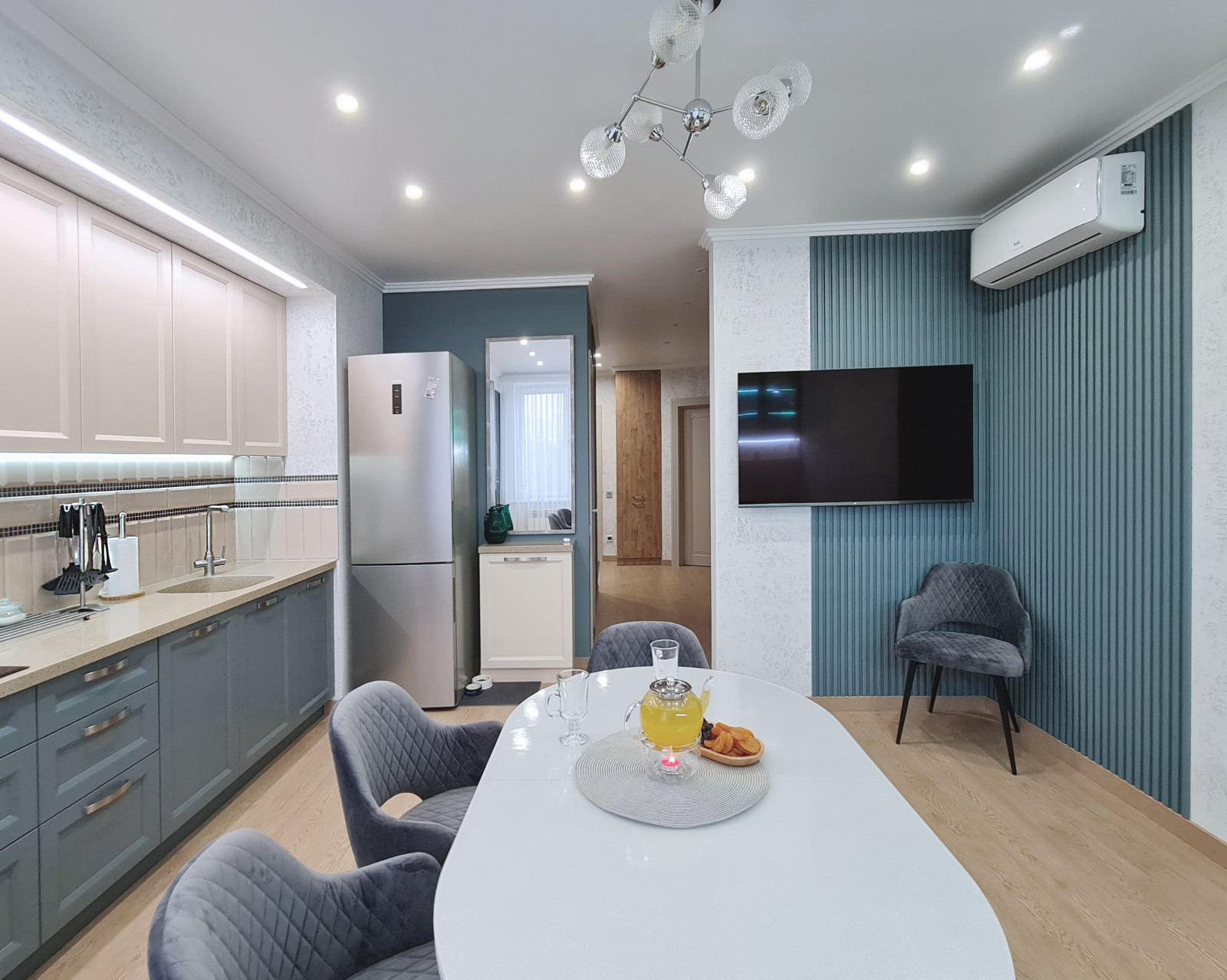 Трехкомнатная квартира 80 кв.м