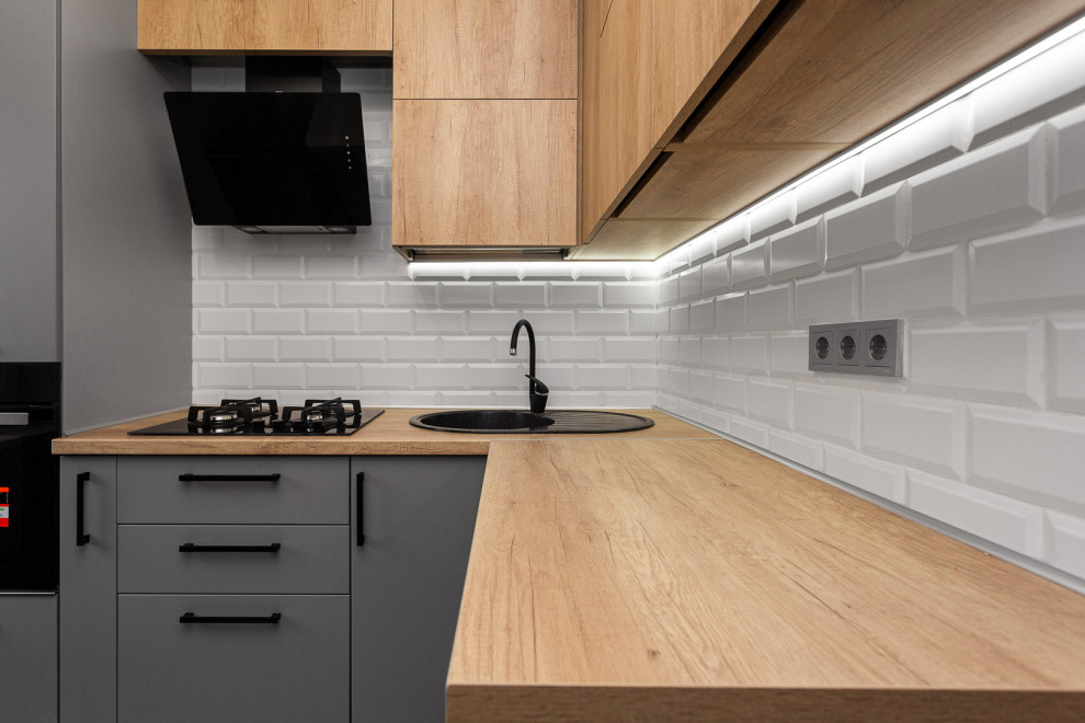 Кухня в современном стиле в хрущовке