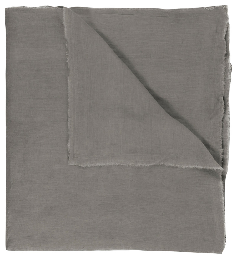 Brisbane Linen Duvet Cover, Ash Grey King Transitional Duvet Covers