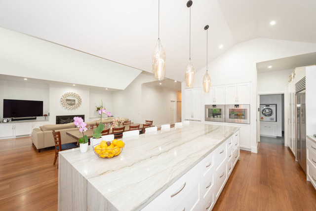 Malvern House amerikansk-craftsman-vardagsrum
