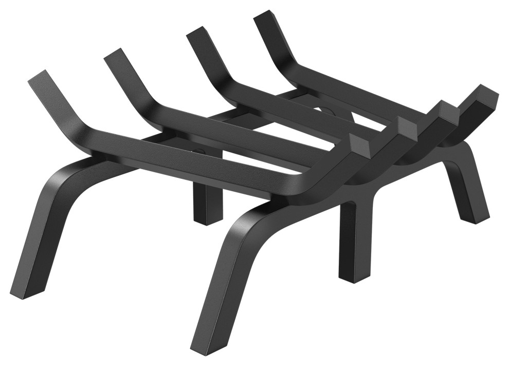 VEVOR Fireplace Log Grate Powdercoated Steel wood Burning Rack Holder, 18 Inch Contemporary