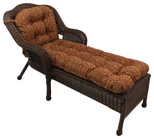 74 X19 U Shaped Outdoor Tufted Chaise Lounge Cushion U Shaped Outdoor Tufted Chaise Lounge Cushion Vanya Prika