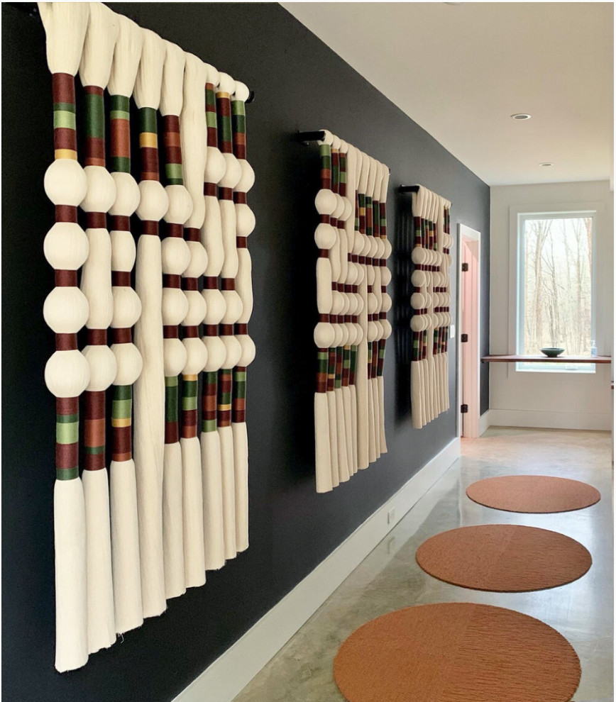 Hilltop Road - Midcentury - Hall - New York - by Dichotomy Interiors ...