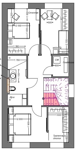 План второго этажа