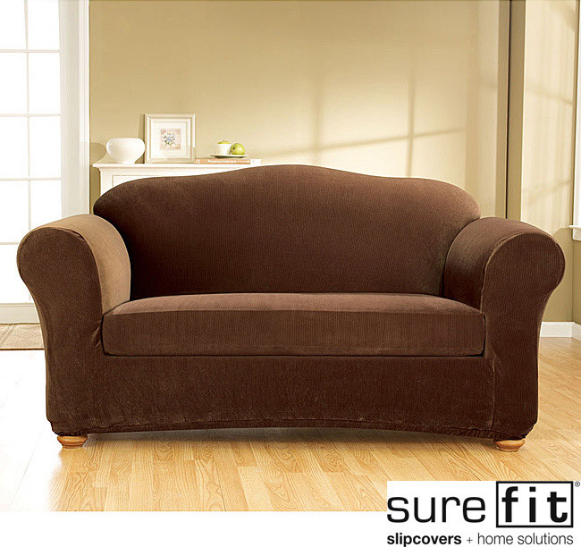 Stretch Corduroy 3-piece Sofa Slipcover